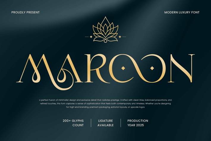 Maroon - Modern Luxury Font