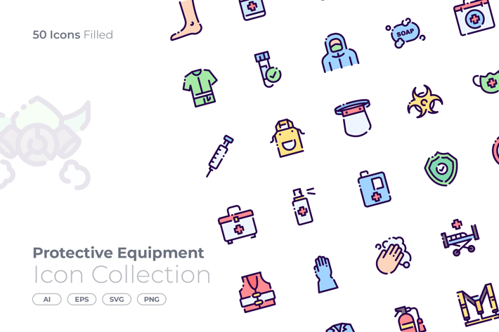 Protective Equipment Filled Icon