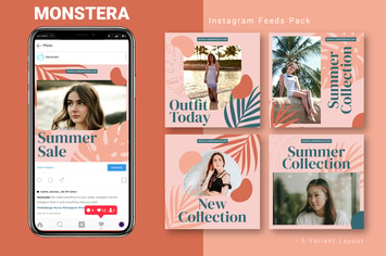 Monstera - Instagram Feed Pack