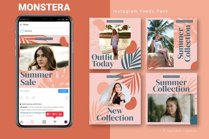 Monstera - Instagram Feed Pack