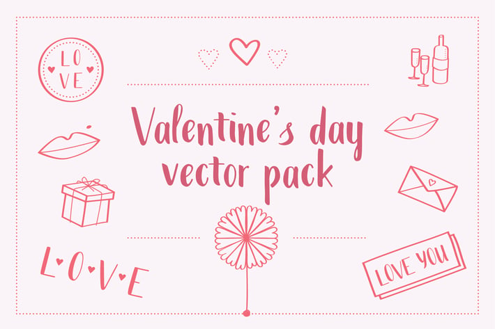 Valentines Day Vector Pack