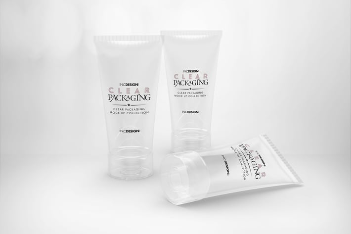 Clear Cosmetic Tube Mockups