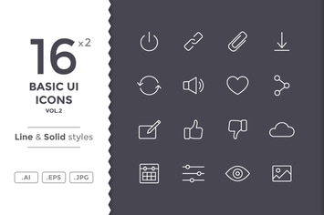 Basic UI Icons (vol.2)