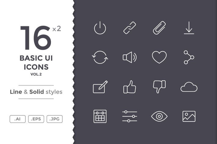 Basic UI Icons (vol.2)