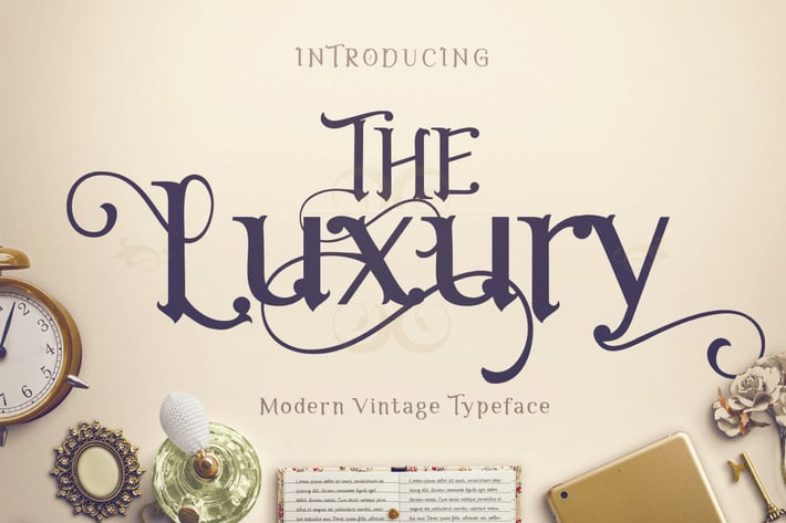 The Luxury - Elegant Font 