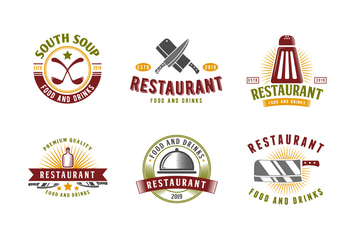 Set of Restaurant and Food Logo Badge