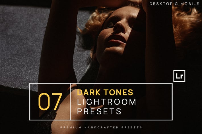 7 Dark Tones Lightroom Presets + Mobile