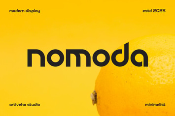 Nomoda Modern Sans Logo Font