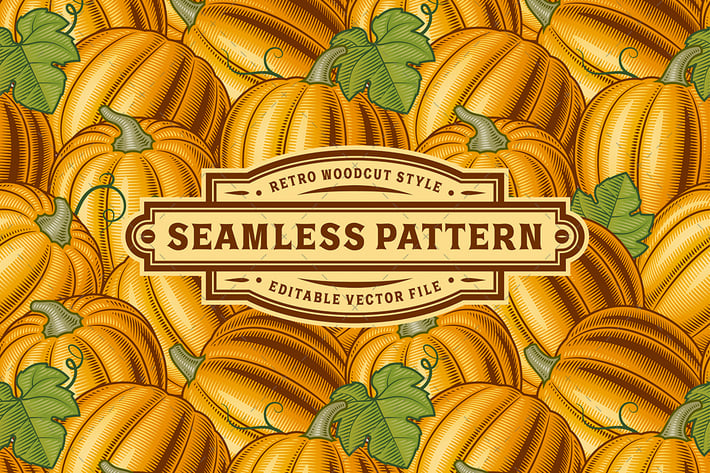 Seamless Pumpkin Pattern