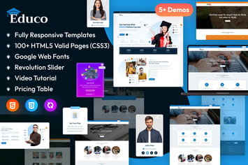 Educo - Elearning, Education Html Template