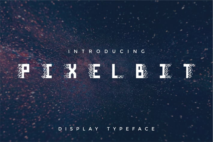 Pixel Bit - Modern Unique Futuristic Display Font