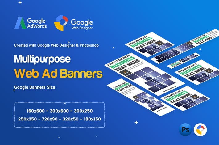 Multi Purpose, Business Banner Ad - GWD & PSD