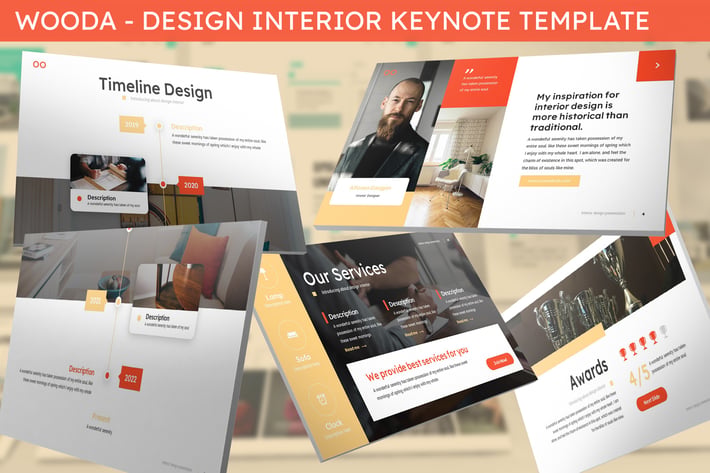 Wooda - Design Interior Keynote Template