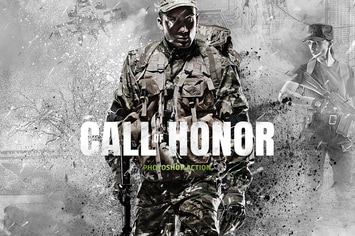 Call of Honor Photoshop Action