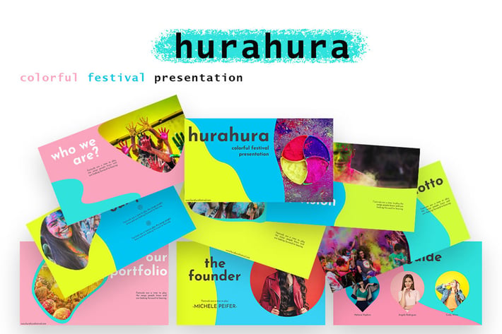 hurahura - colorful festival Keynote Presentation
