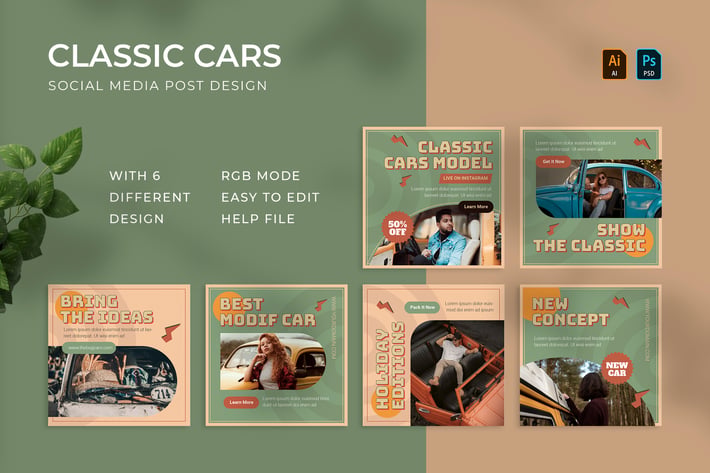 Classic Cars | Instagram Post