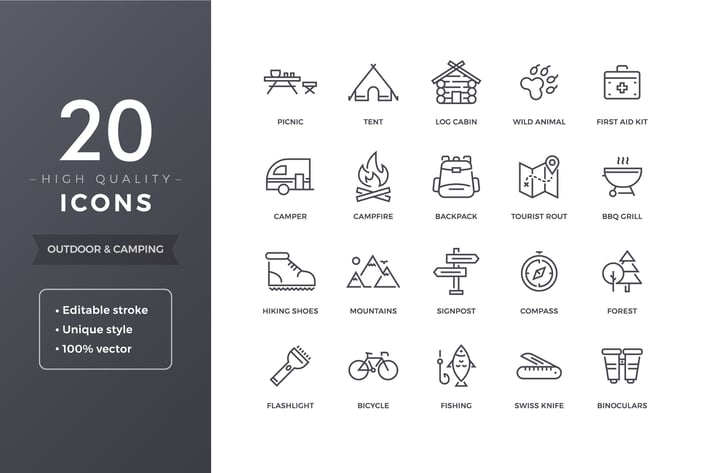 Camping Icons