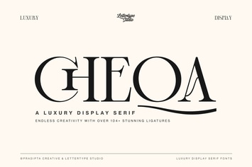 Cheqa a Luxury & Elegant Serif