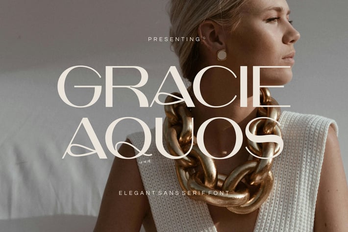 Grace Aquos - Elegant Sans Serif Font