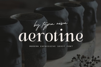 Aerotine - Modern Expressive Straight Italic Serif