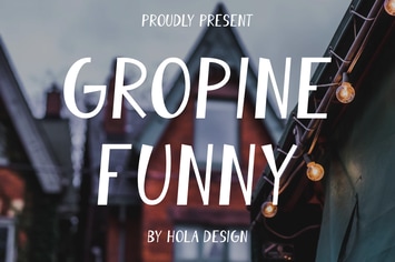 Gropine Funny - Sans Serif & Light Font