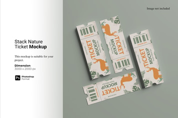 Stack Nature Ticket Mockup