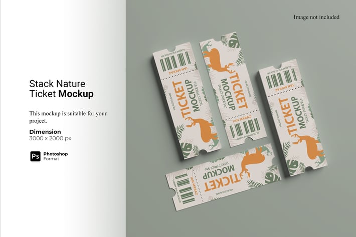 Stack Nature Ticket Mockup
