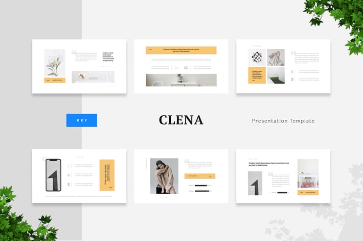 Clena - Clean Minimalism Keynote Template