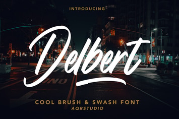 Delbert - Brush & Swash Font