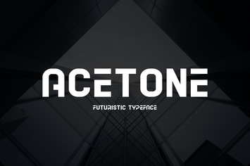 Acetone - Futuristic Font