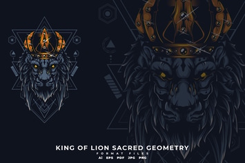 King Of Lion Sacerd Geometry