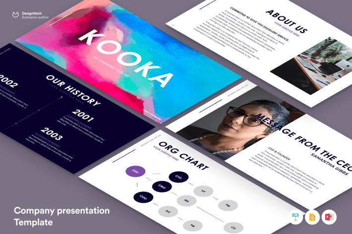 Company presentation template