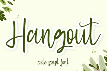 Hangout - Cute Script Font