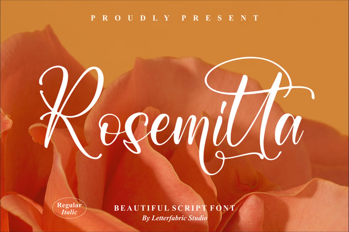Rosemitta Script Font