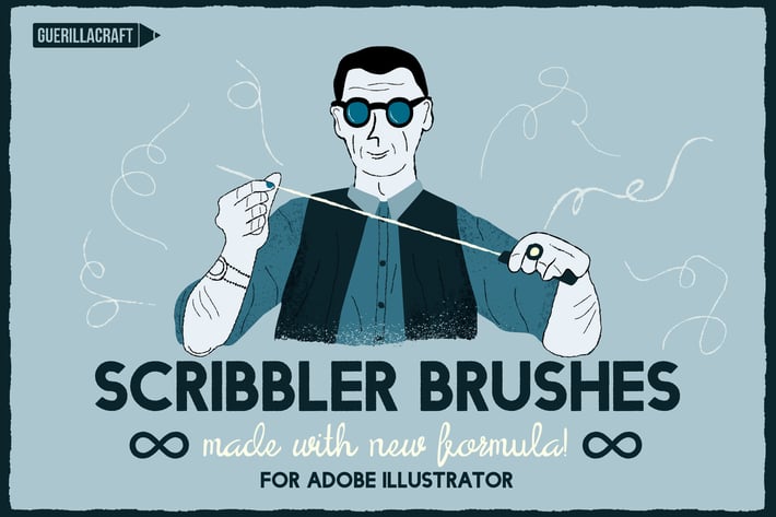 Scribbler brushes for Adobe Illustrator