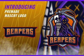 Reaper Ace - Mascot Esport Logo Template