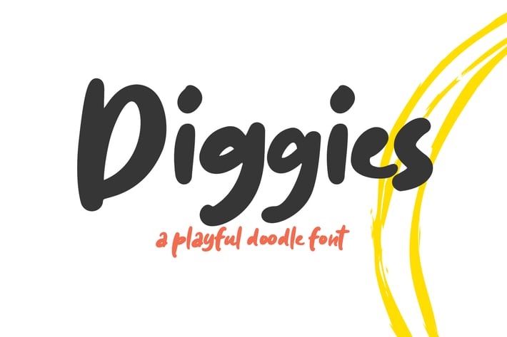 Diggies - A Playful Font