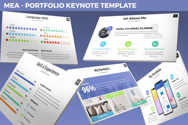 Mea - Portfolio Keynote Template