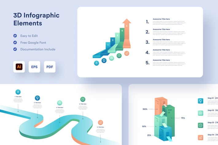 3D Infographic Elements
