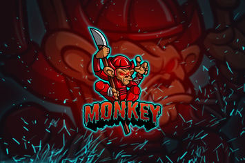 Monkey - Esports Mascot Logo Template