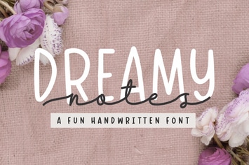 Dreamy Notes - Font Duo