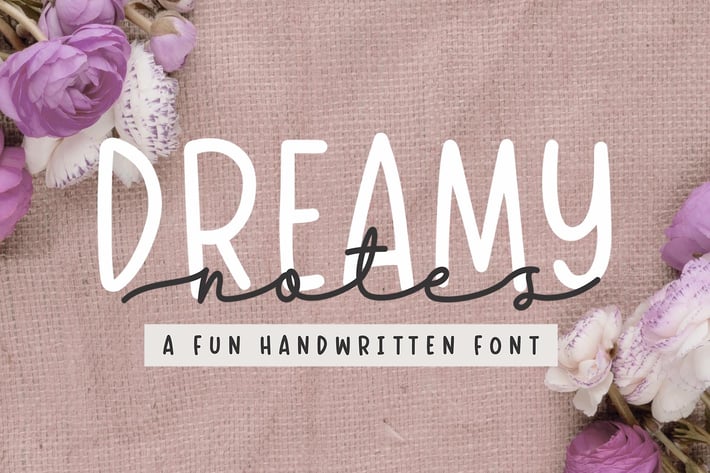 Dreamy Notes - Font Duo