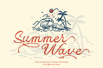 Summer Wave - Handwritten Script