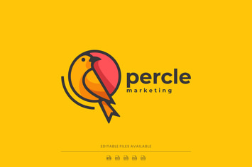 Bird Color Mascot Logo
