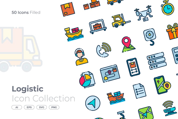 Logistic Filled Icon