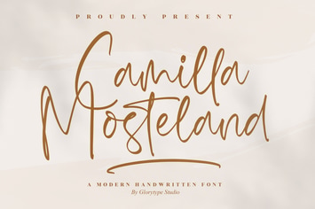Camilla Mosteland Handwritten Font