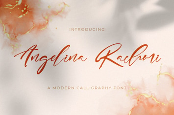 Angelina Rachmi - Calligraphy Font
