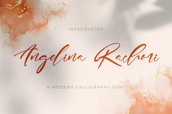 Angelina Rachmi - Calligraphy Font