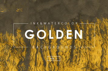 Golden Ink Backgrounds 7