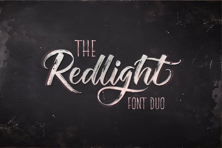 THE REDLIGHT - Brush Font